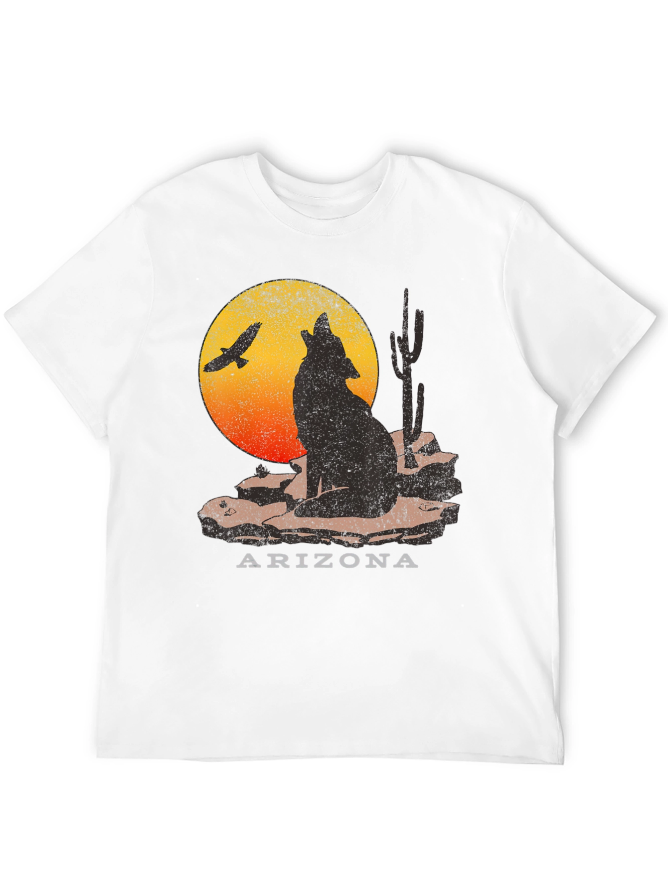 Arizona Desert Wolf Graphic T-Shirt