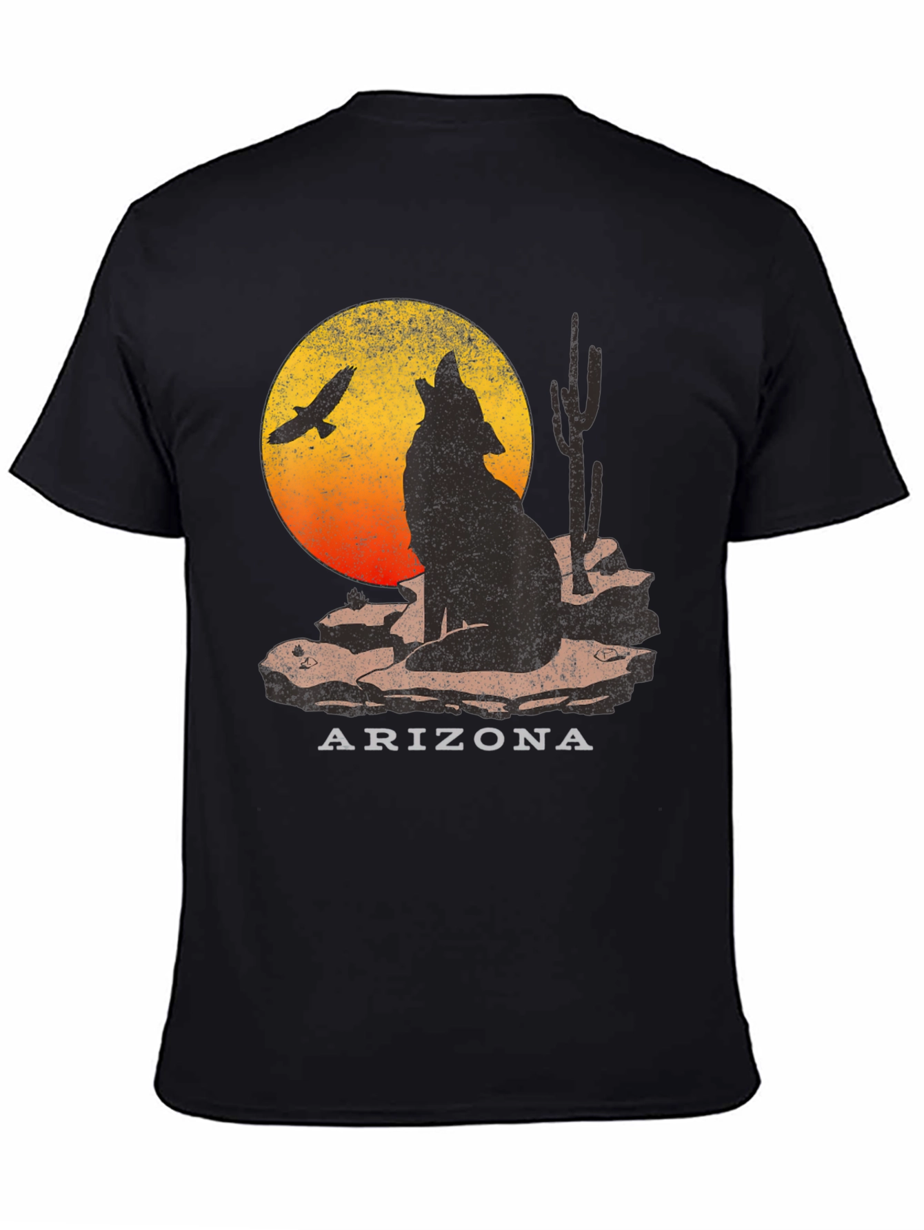 Arizona Desert Wolf Graphic T-Shirt