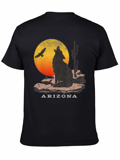 Arizona Desert Wolf Graphic T-Shirt