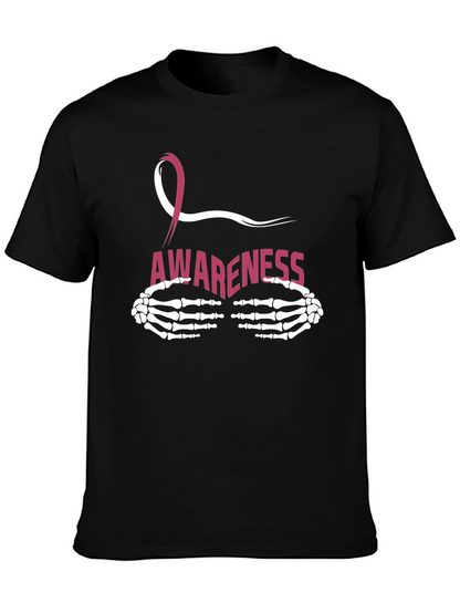Breast Cancer Awareness Skeleton Hands T-Shirt