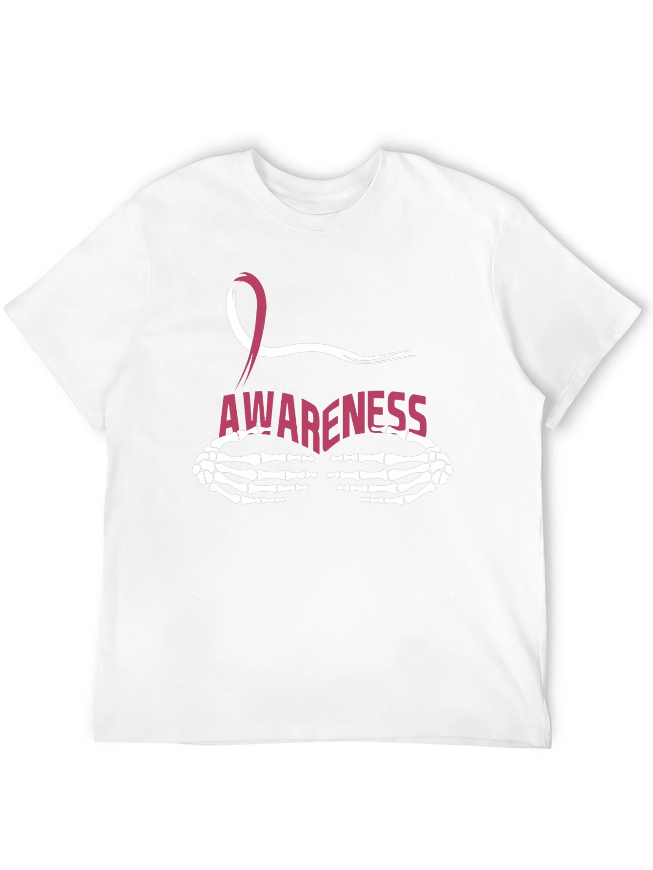 Breast Cancer Awareness Skeleton Hands T-Shirt