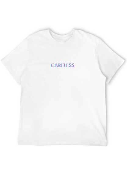 Careless Graphic Tee - Black Cotton Casual Shirt