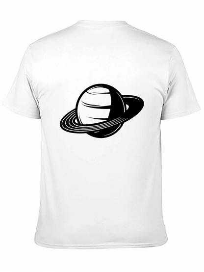 Saturn Graphic Tee - Sleek Black T-Shirt