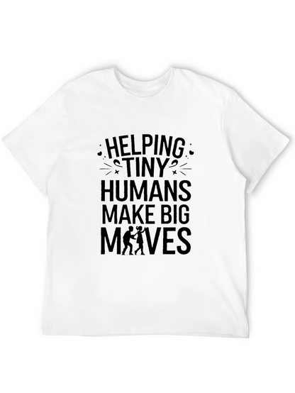 Helping Tiny Humans Tee - Black Graphic T-Shirt