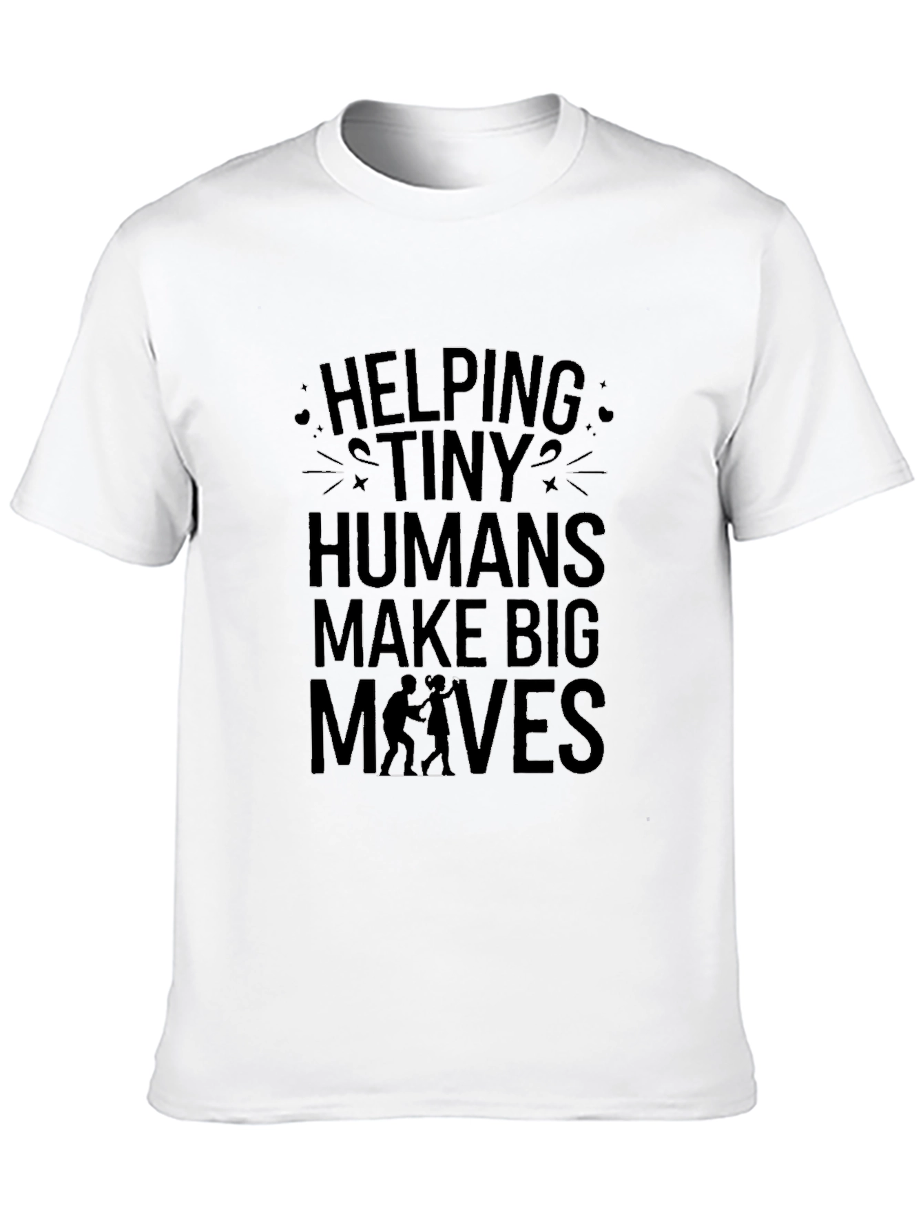 Helping Tiny Humans Tee - Black Graphic T-Shirt