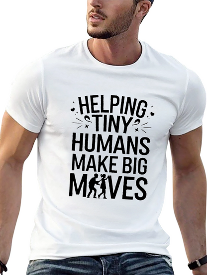 Helping Tiny Humans Tee - Black Graphic T-Shirt