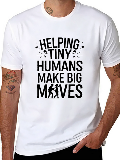 Helping Tiny Humans Tee - Black Graphic T-Shirt