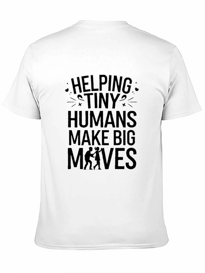 Helping Tiny Humans Tee - Black Graphic T-Shirt