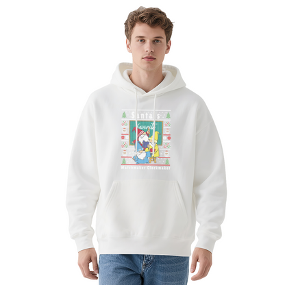 Santa's Favorite Watchmaker Knit Christmas Hoodie