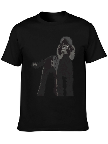 Poodle Graphic T-Shirt - Black Dog Lover Tee
