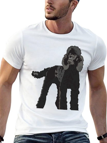 Poodle Graphic T-Shirt - Black Dog Lover Tee