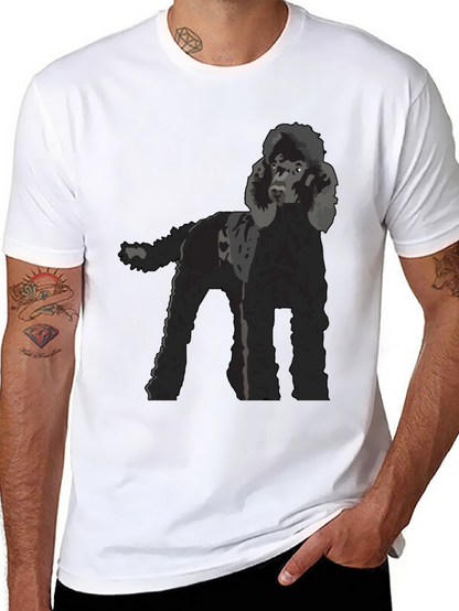 Poodle Graphic T-Shirt - Black Dog Lover Tee