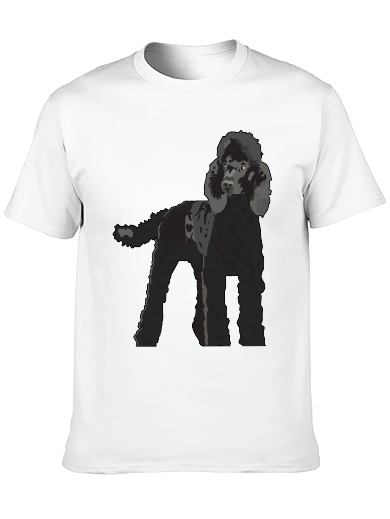 Poodle Graphic T-Shirt - Black Dog Lover Tee