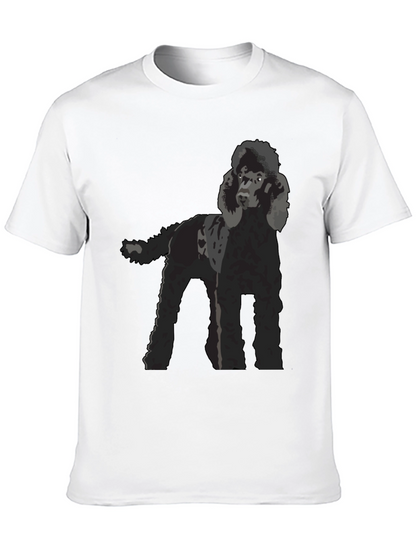 Poodle Graphic T-Shirt - Black Dog Lover Tee