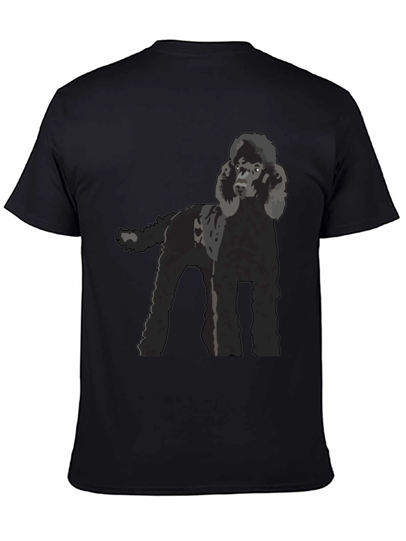 Poodle Graphic T-Shirt - Black Dog Lover Tee