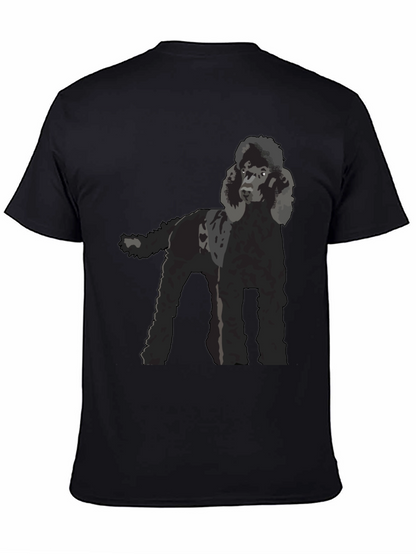 Poodle Graphic T-Shirt - Black Dog Lover Tee