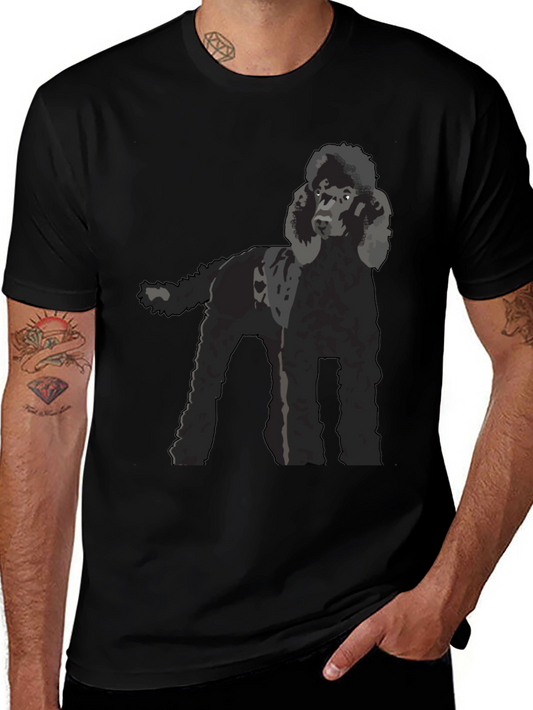 Poodle Graphic T-Shirt - Black Dog Lover Tee