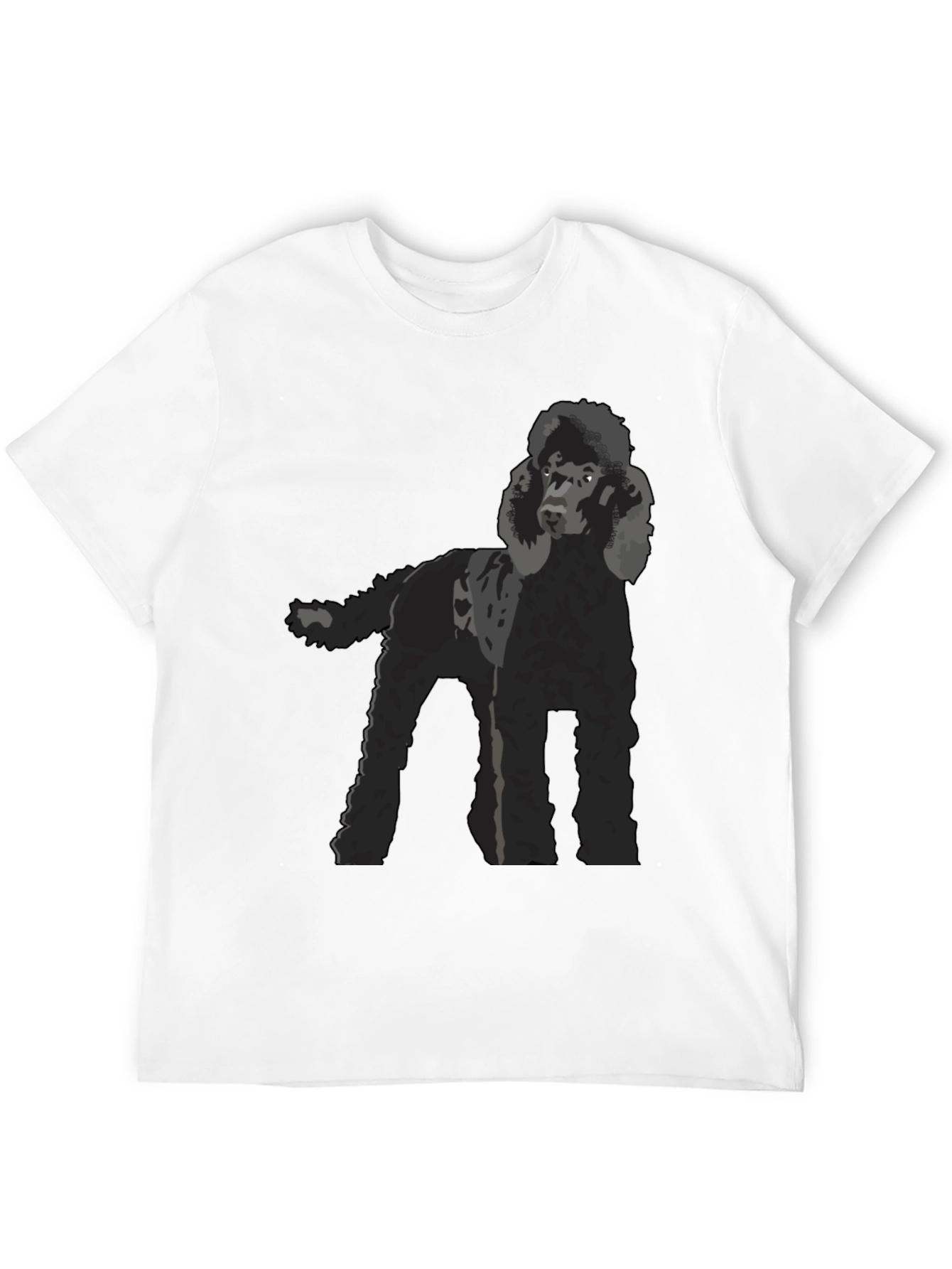 Poodle Graphic T-Shirt - Black Dog Lover Tee