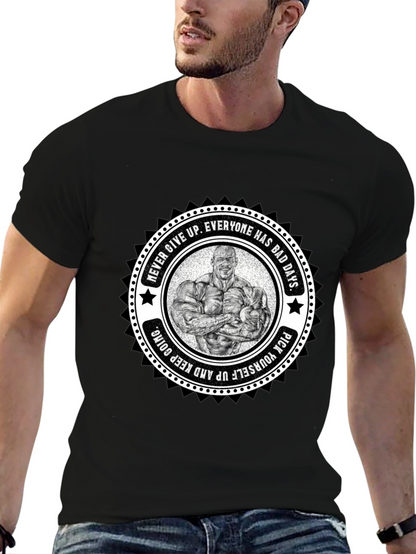 Motivational Bodybuilder Graphic T-Shirt