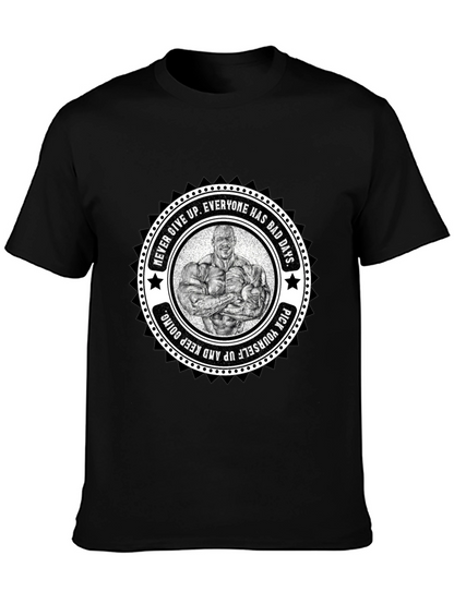 Motivational Bodybuilder Graphic T-Shirt