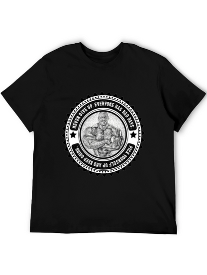 Motivational Bodybuilder Graphic T-Shirt