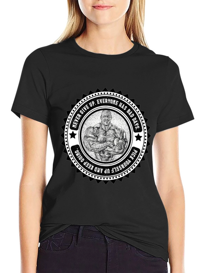 Motivational Bodybuilder Graphic T-Shirt