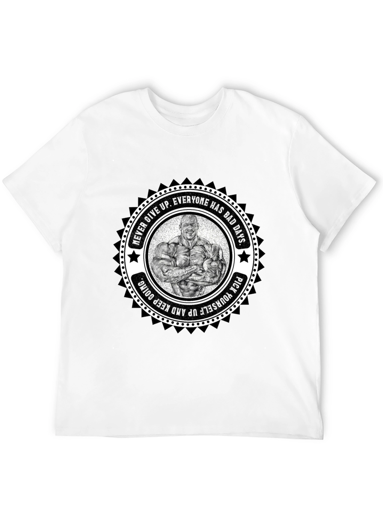 Motivational Bodybuilder Graphic T-Shirt