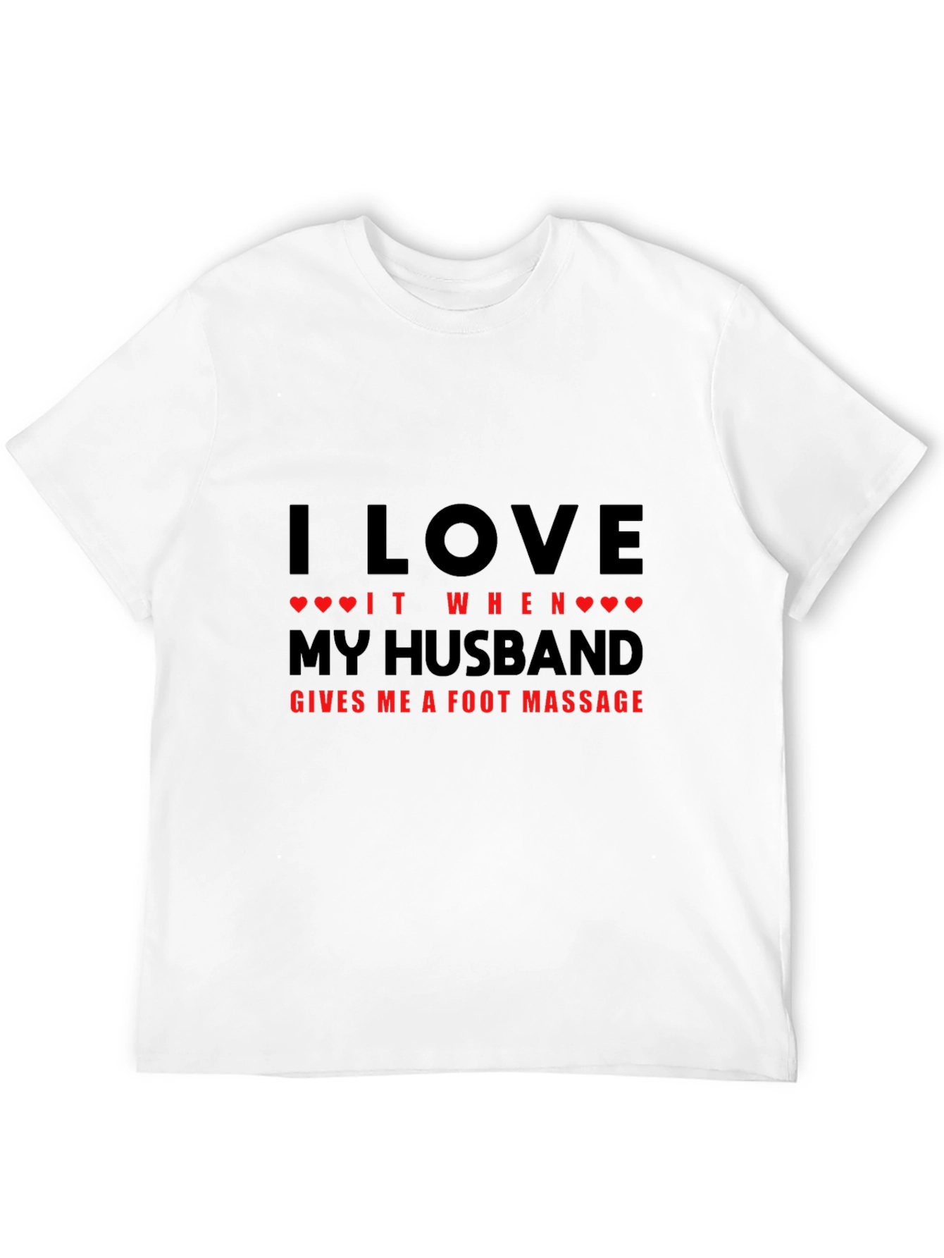 Husband Foot Massage Graphic Tee - Black