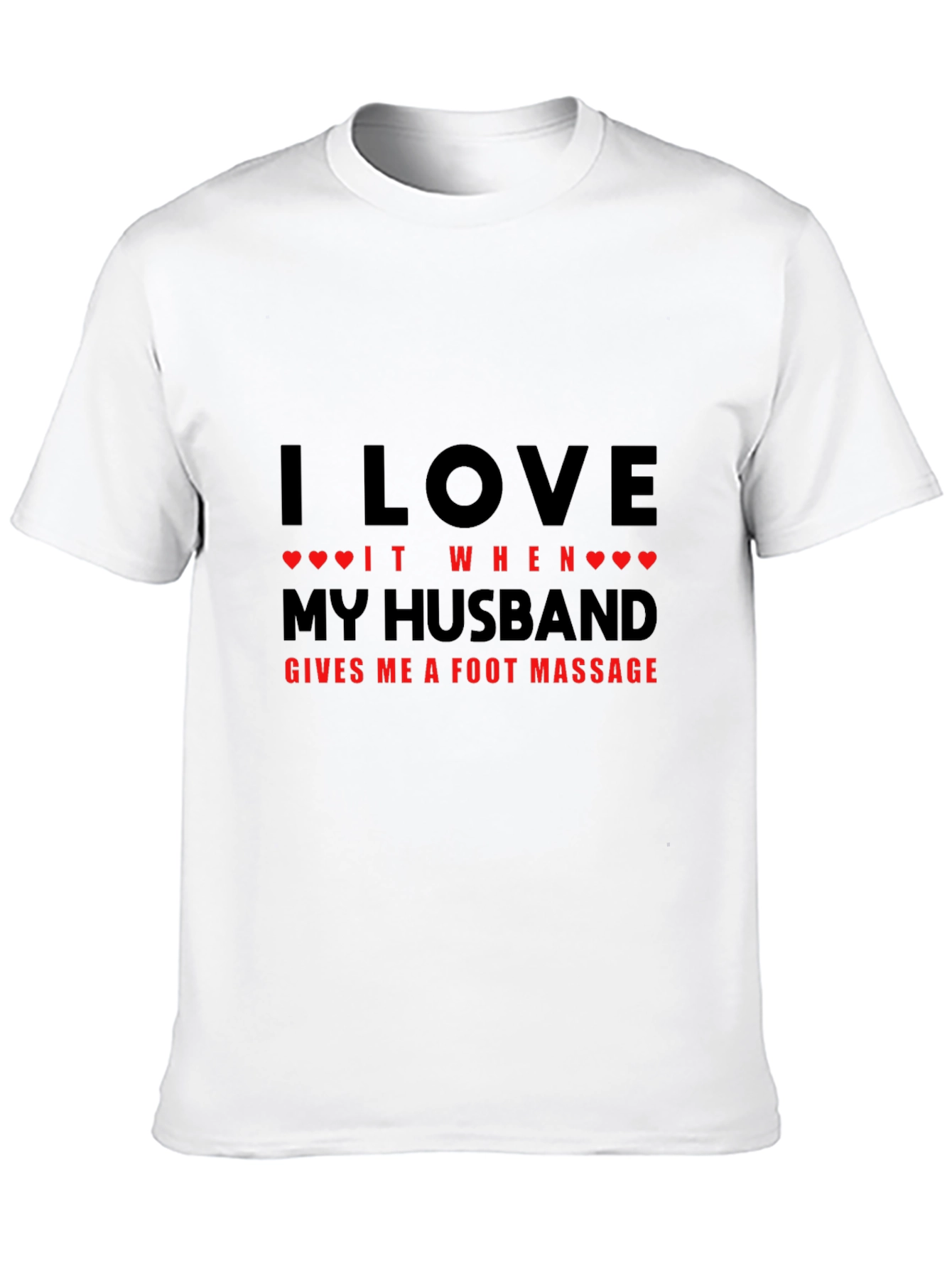 Husband Foot Massage Graphic Tee - Black