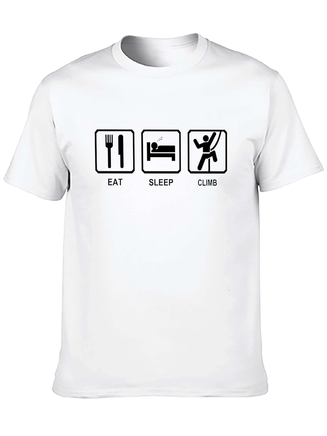Eat Sleep Climb Black Graphic Tee