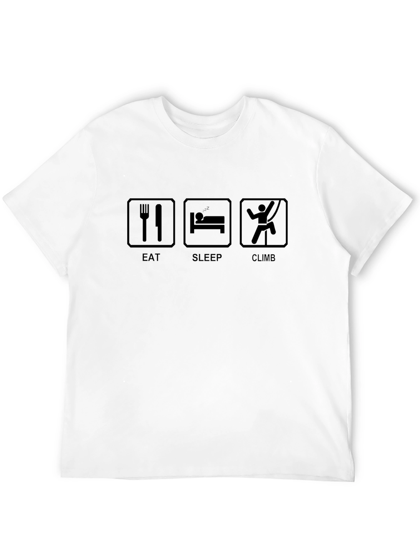 Eat Sleep Climb Black Graphic Tee