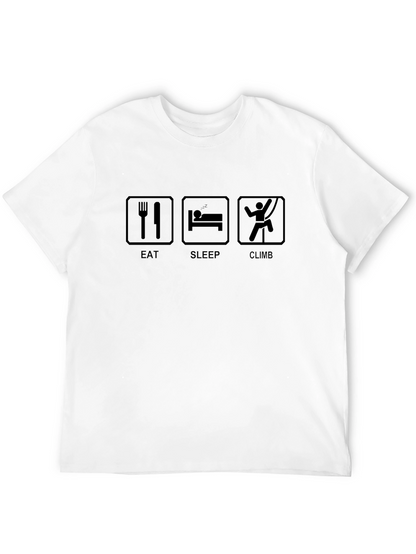 Eat Sleep Climb Black Graphic Tee