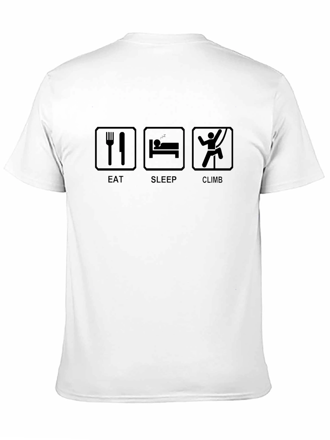 Eat Sleep Climb Black Graphic Tee