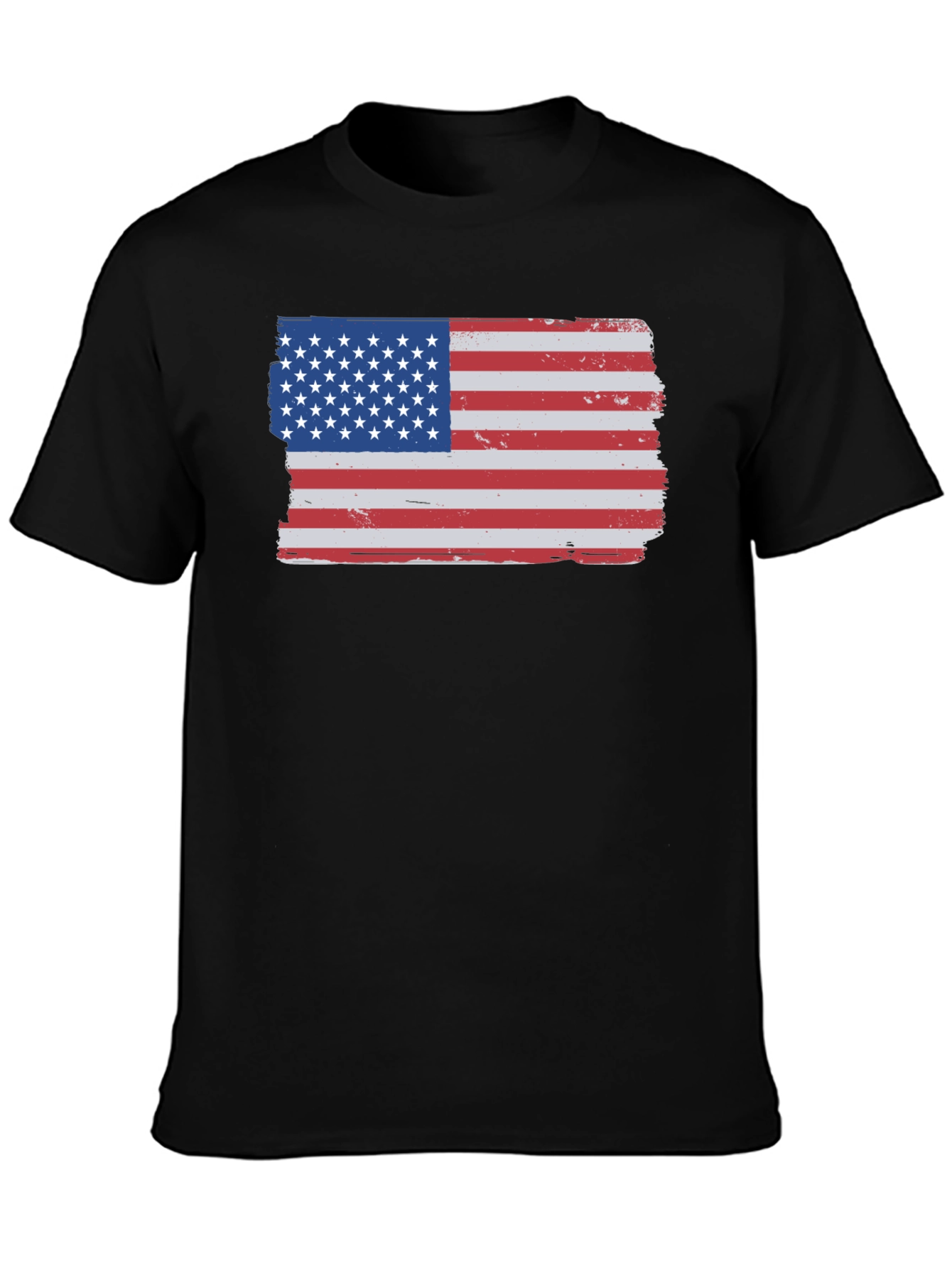 American Flag T-Shirt - Distressed USA Patriotic Tee