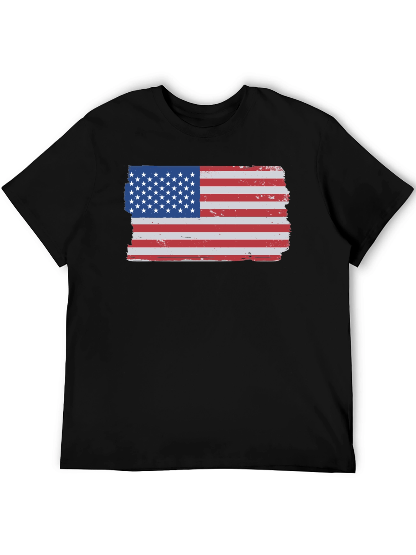 American Flag T-Shirt - Distressed USA Patriotic Tee