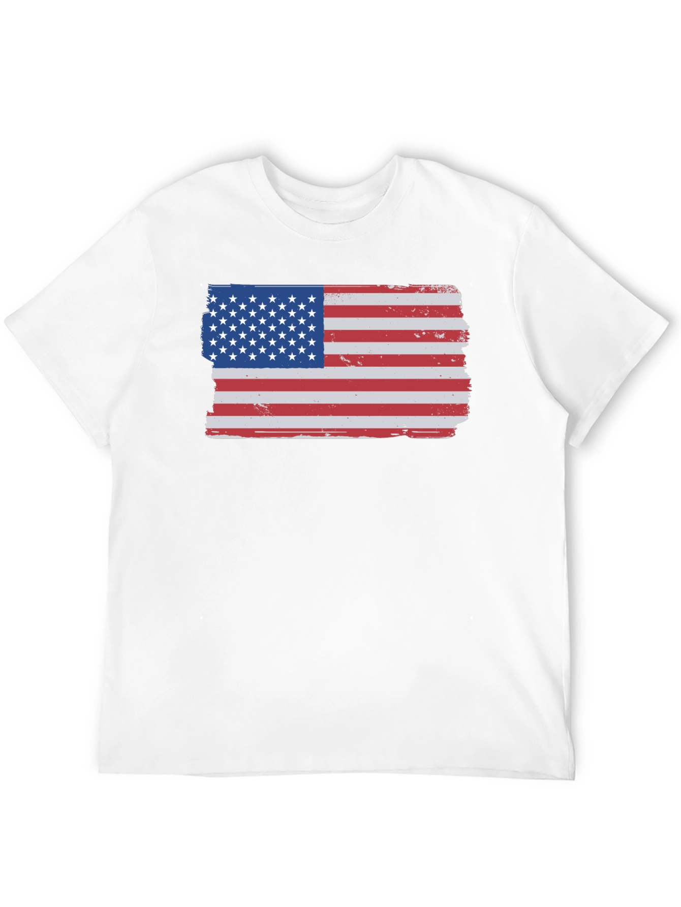 American Flag T-Shirt - Distressed USA Patriotic Tee