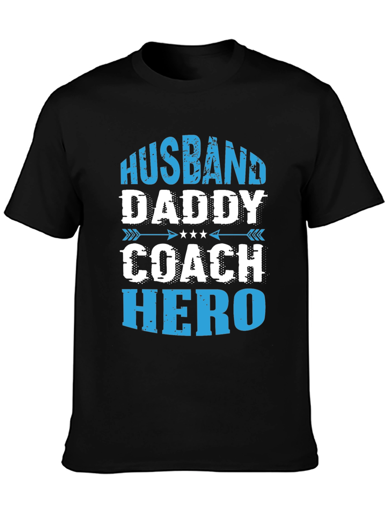 Husband Daddy Coach Hero Graphic T-Shirt