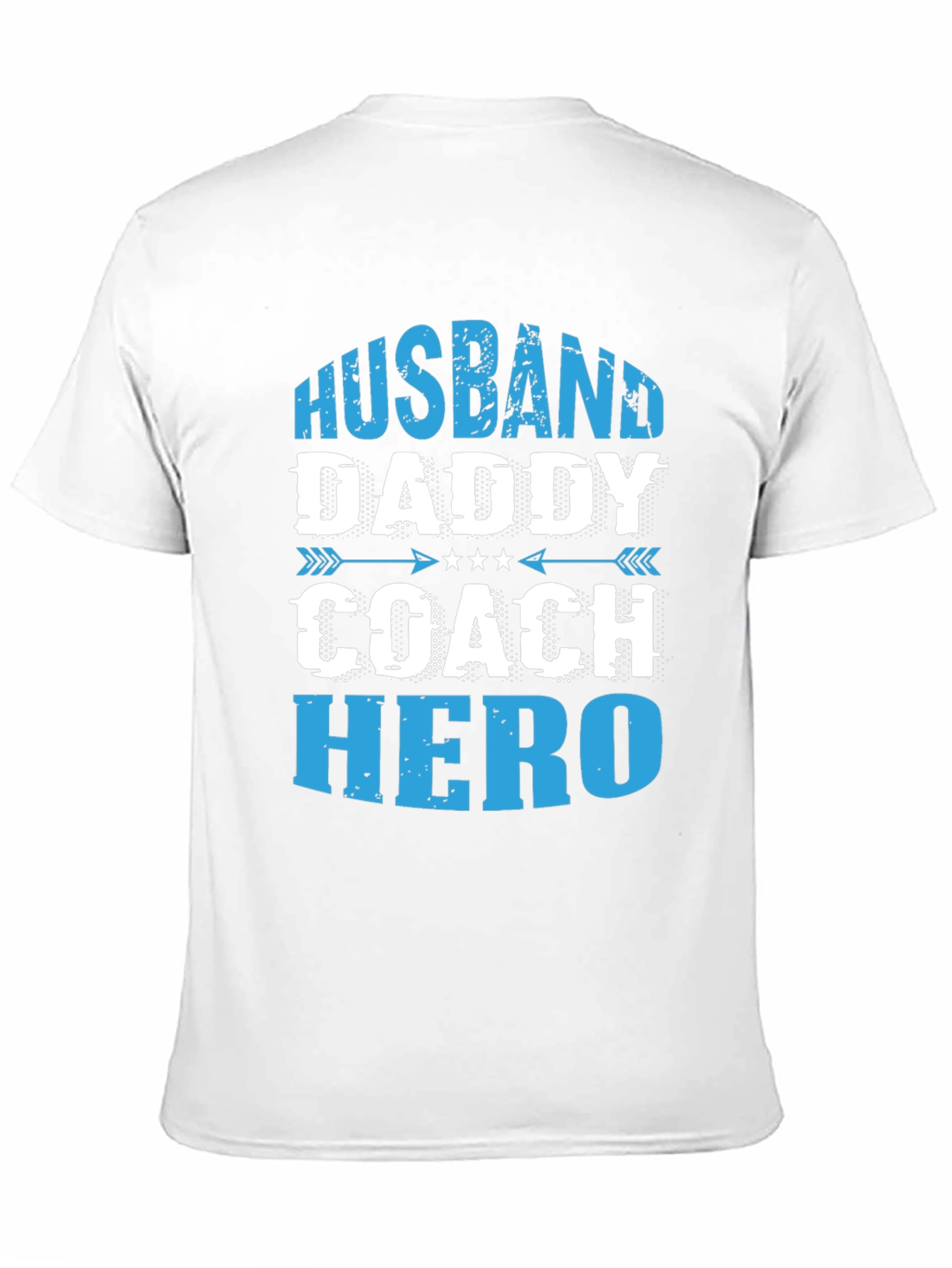 Husband Daddy Coach Hero Graphic T-Shirt