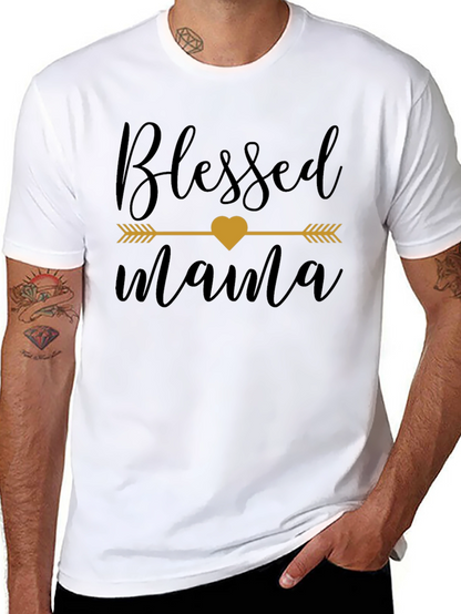 Blessed Mama T-Shirt - Stylish Womens Tee