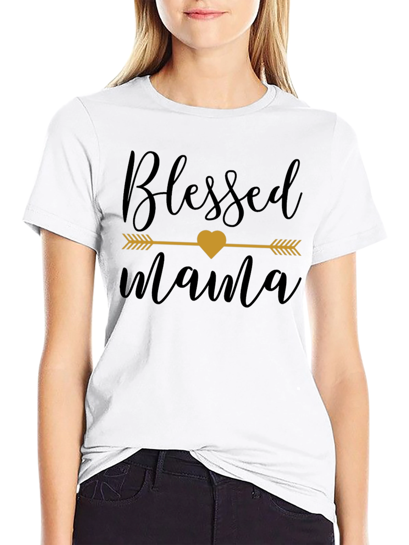 Blessed Mama T-Shirt - Stylish Womens Tee
