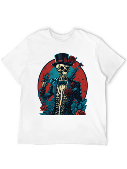 Skeleton Gangster Graphic Tee