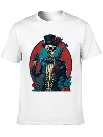 Skeleton Gangster Graphic Tee