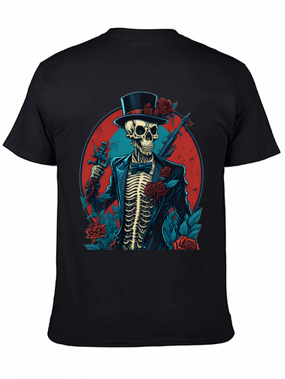 Skeleton Gangster Graphic Tee