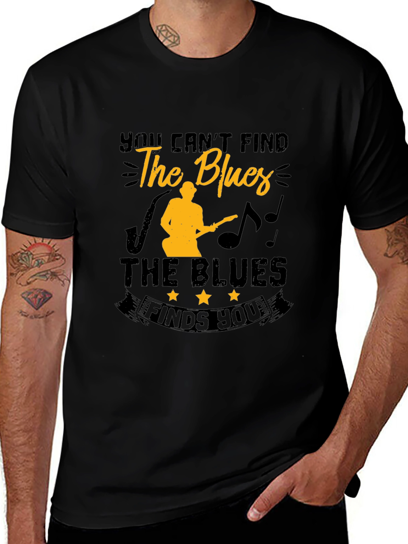 Blues Music T-Shirt - Musician Guitar Player Tee
