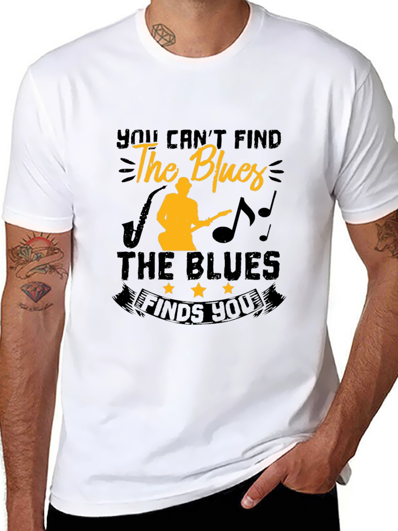 Blues Music T-Shirt - Musician Guitar Player Tee