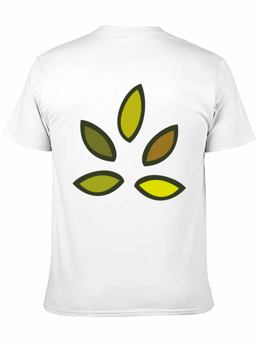 Nature Leaf Graphic Black T-Shirt