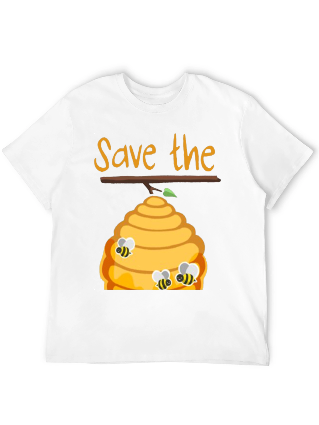 Save The Bees Graphic Tee - Black Unisex T-Shirt