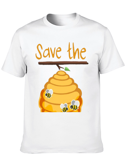 Save The Bees Graphic Tee - Black Unisex T-Shirt