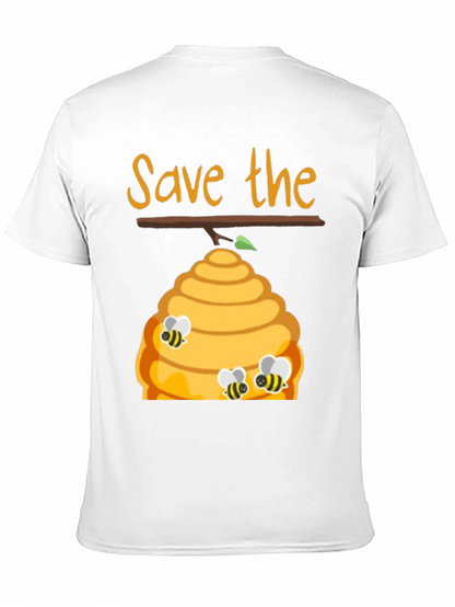 Save The Bees Graphic Tee - Black Unisex T-Shirt
