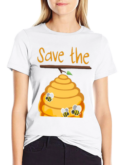Save The Bees Graphic Tee - Black Unisex T-Shirt